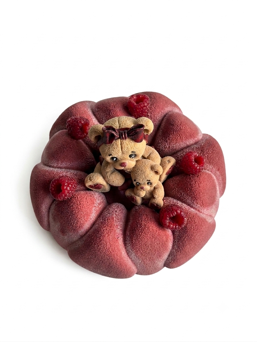 Entremets Multi-Cœurs avec Oursons